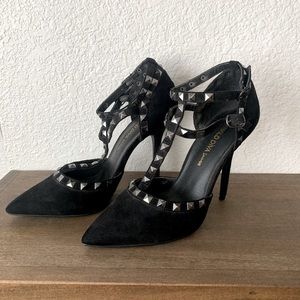 NEW Wild Diva Black Studded Heels